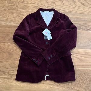 Uniqlo INES DE LA FRESSANGE corduroy jacket wine burgundy color size M